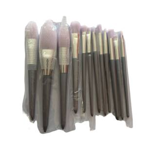 Set de 12 brochas completo con estuche -  Negro