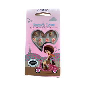 Uñas con pegamento - French Love 1