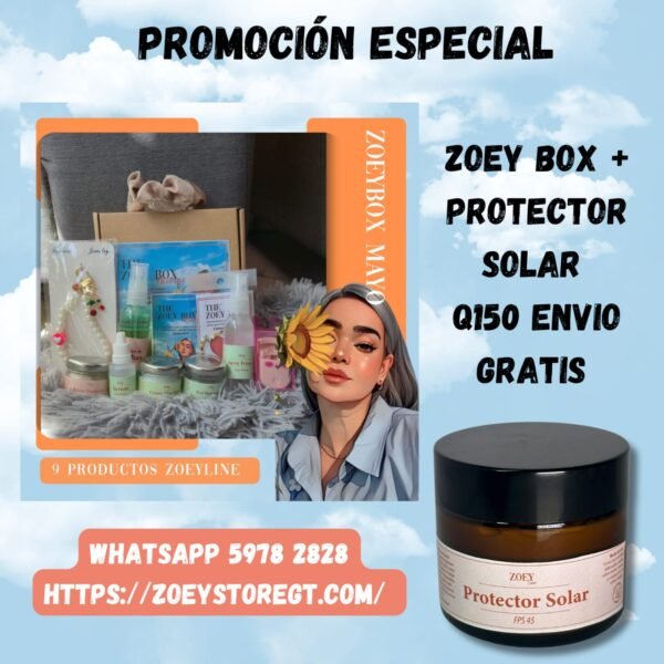 Zoey Box Marzo + Protector Solar+ Envio Gratis