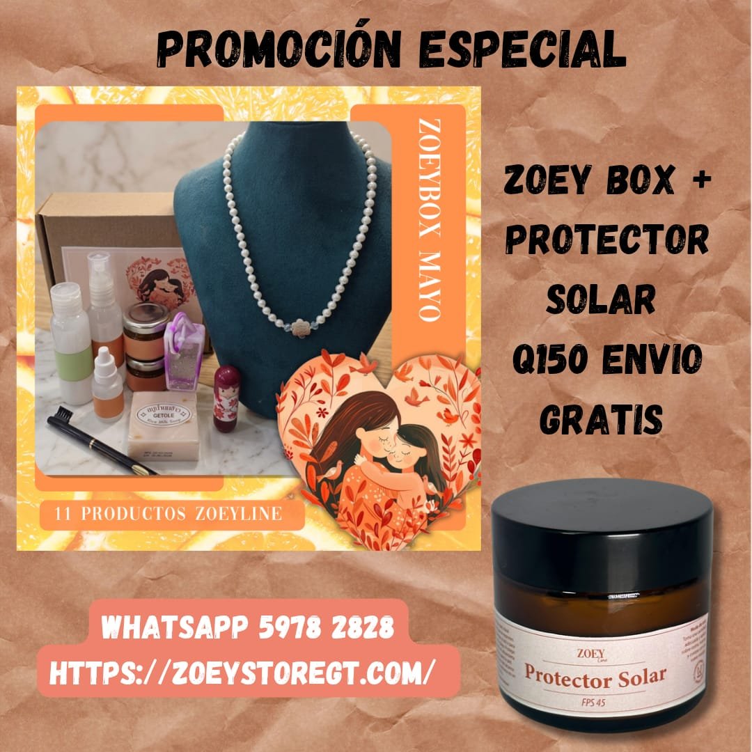 Zoey Box Mayo + Protector Solar+ Envio Gratis: imagen 1