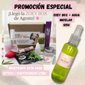 Zoey Box Agosto+ Agua Micelar + Envió Gratis