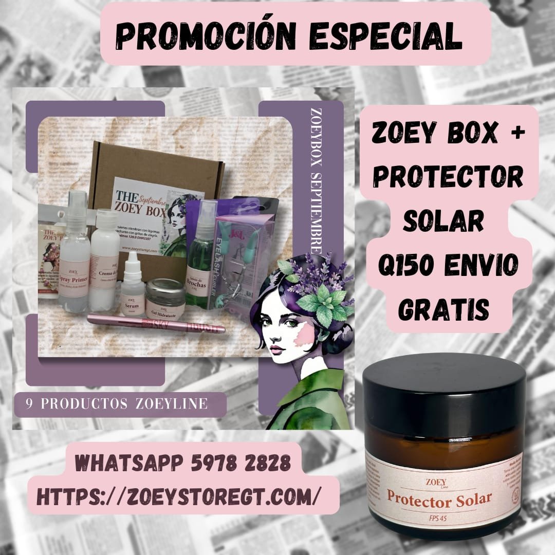 Zoey Box Septiembre + Protector Solar + Envió Gratis: imagen 1
