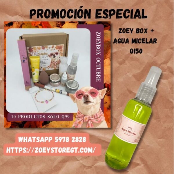 Zoey Box Octubre+ Agua Micelar + Envió Gratis