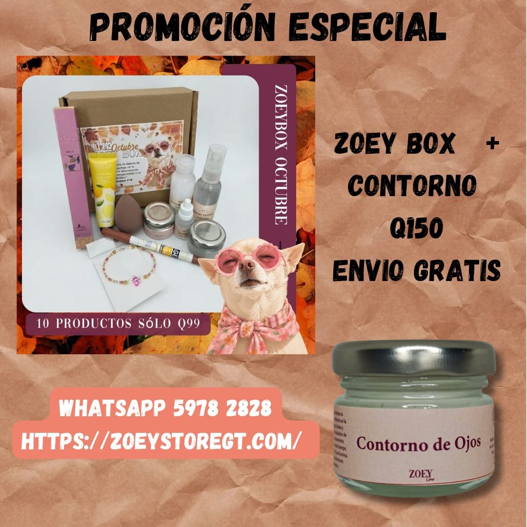 Zoey Box Octubre + Contorno de ojos + Envió Gratis: imagen 1