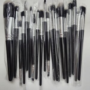 Set de Brochas 20 -  Con estuche negras
